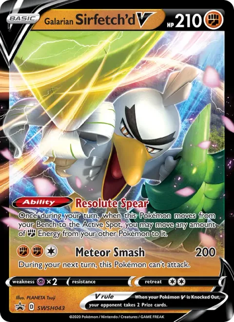 Galarian Sirfetch'd V [Resolute Spear | Meteor Smash]
