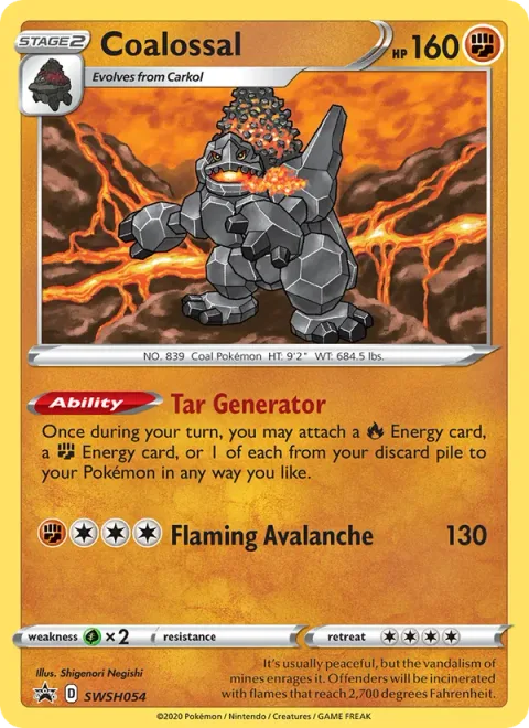 Coalossal [Tar Generator | Flaming Avalanche]