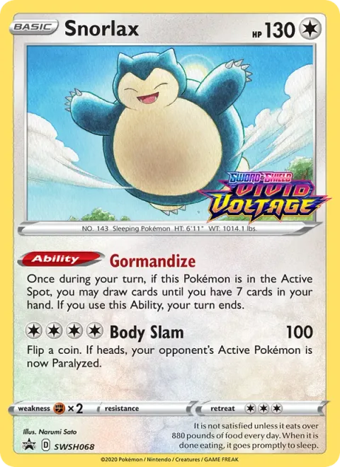 Snorlax [Gormandize | Body Slam]