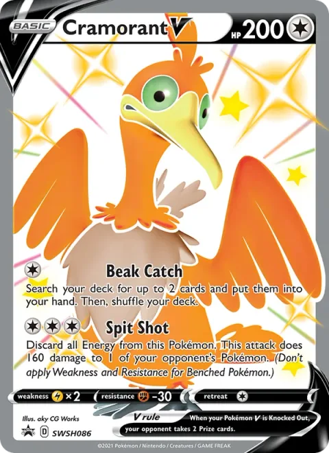 Cramorant V [Beak Catch | Spit Shot]