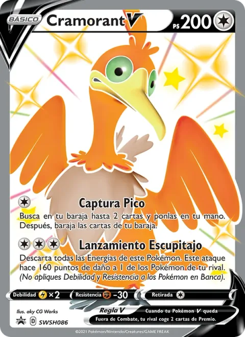 Cramorant V [Beak Catch | Spit Shot]