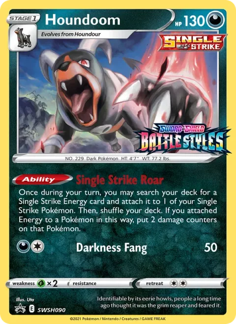 Houndoom [Single Strike Roar | Darkness Fang]