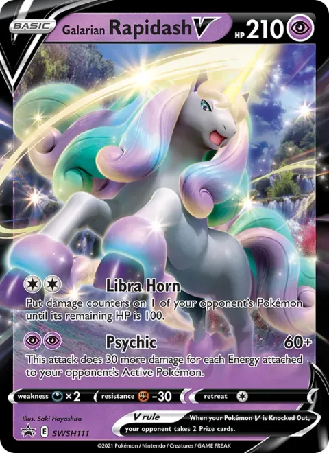 Galarian Rapidash V [Libra Horn | Psychic]