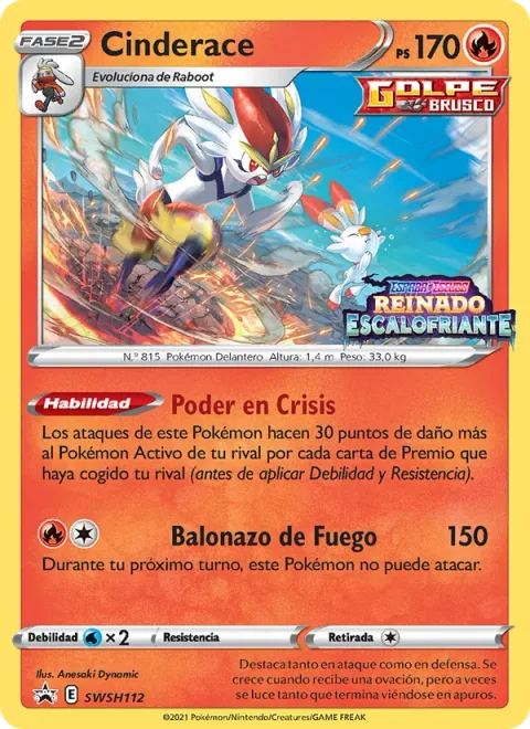 Cinderace [Crisis Power | Fireball Shot]