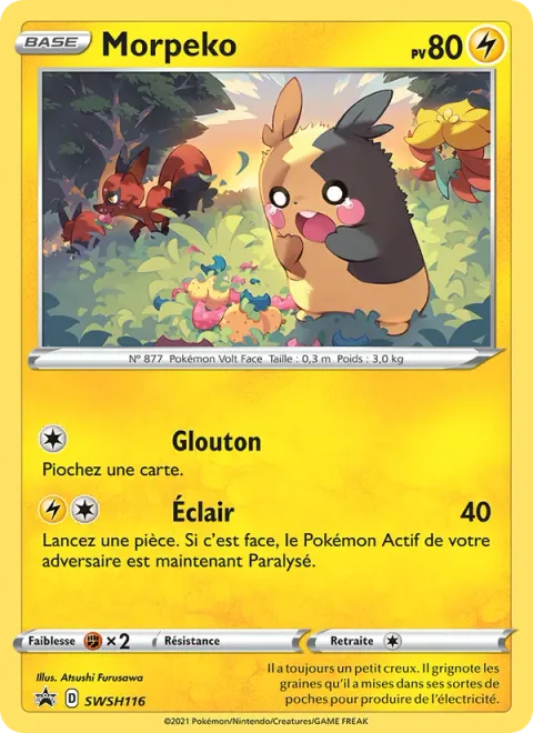 Morpeko [Famished | Thunder Shock]