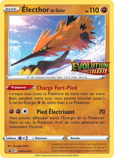 Galarian Zapdos [Strong Legs Charge | Zapper Kick]