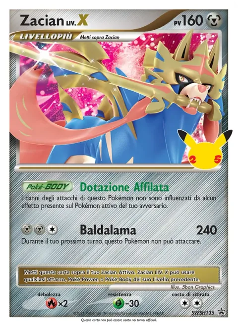 Zacian LV.X [Bladed Armament | Brave Blade]