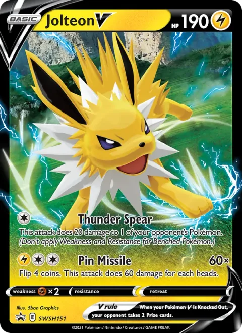 Jolteon V [Thunder Spear | Pin Missile]
