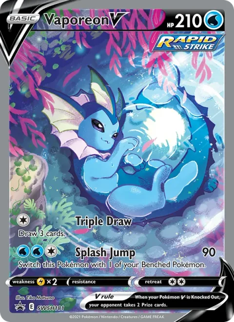 Vaporeon V [Triple Draw | Splash Jump]