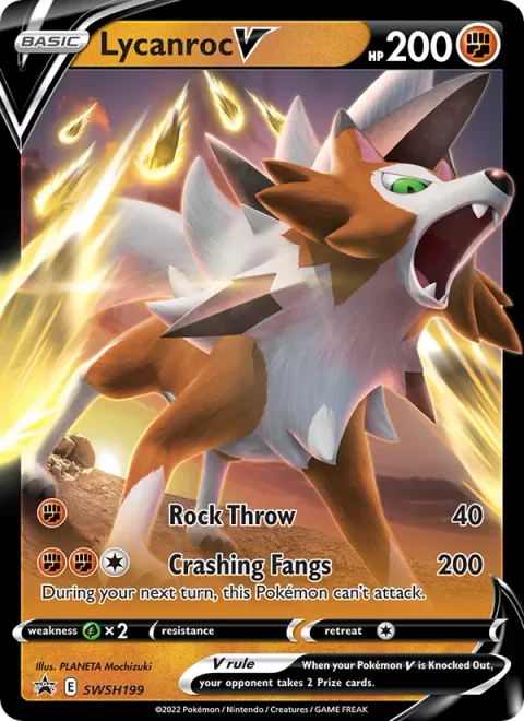 Lycanroc V [Rock Throw | Crashing Fangs]