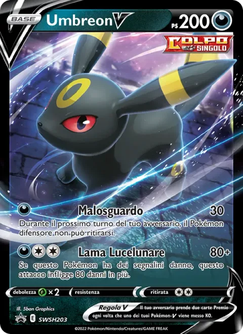 Umbreon V [Mean Look | Moonlight Blade]
