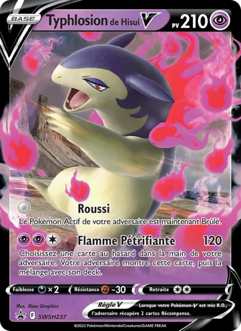Hisuian Typhlosion V [Singe | Petrifying Flame]