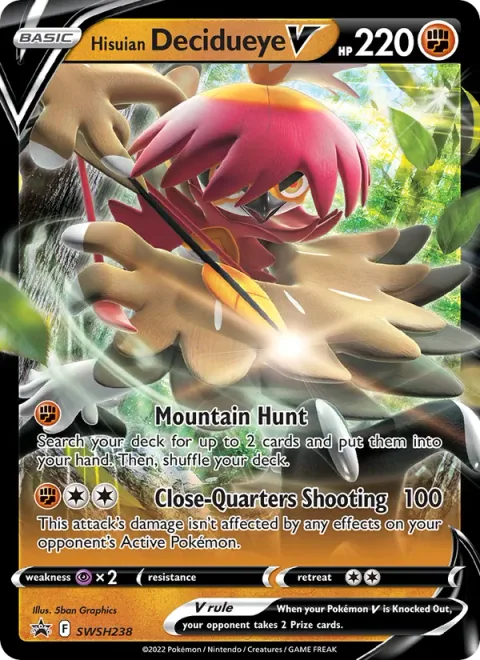 Hisuian Decidueye V [Mountain Hunt | Close-Quarters Shooting]