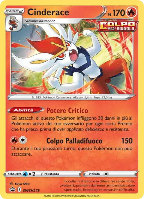 Cinderace [Crisis Power | Fireball Shot]