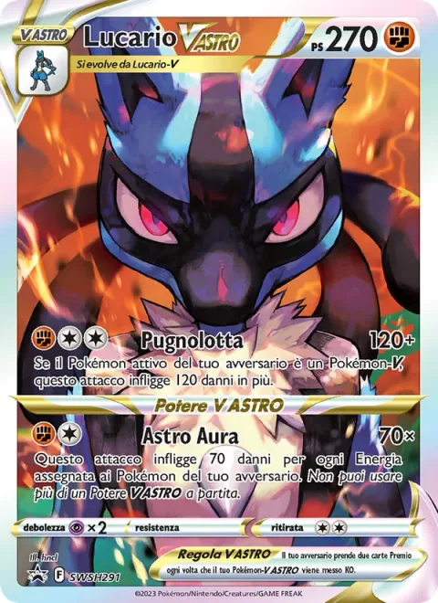 Lucario VSTAR [Fighting Knuckle | Aura Star]