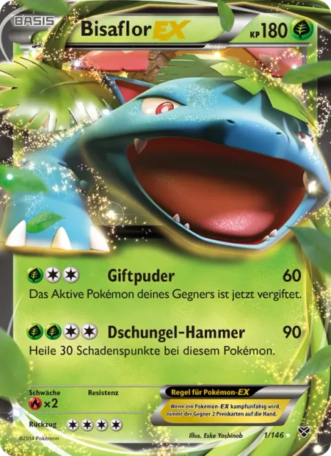 Venusaur EX [Poison Powder | Jungle Hammer]