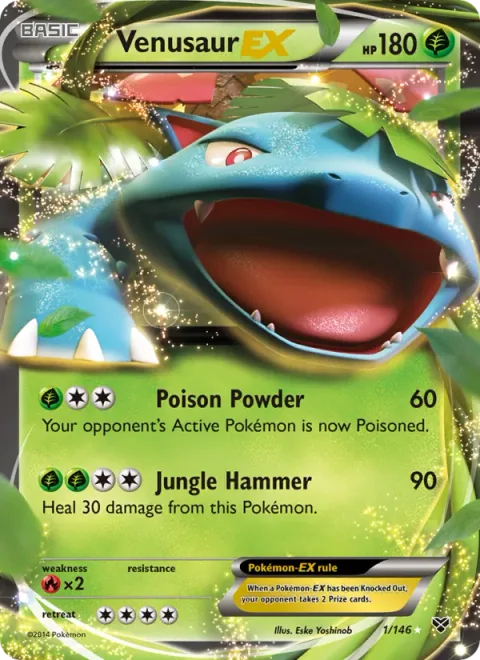 Venusaur EX [Poison Powder | Jungle Hammer]