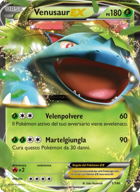 Venusaur EX [Poison Powder | Jungle Hammer]