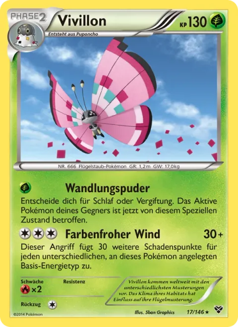 Vivillon [Conversion Powder | Colorful Wind]
