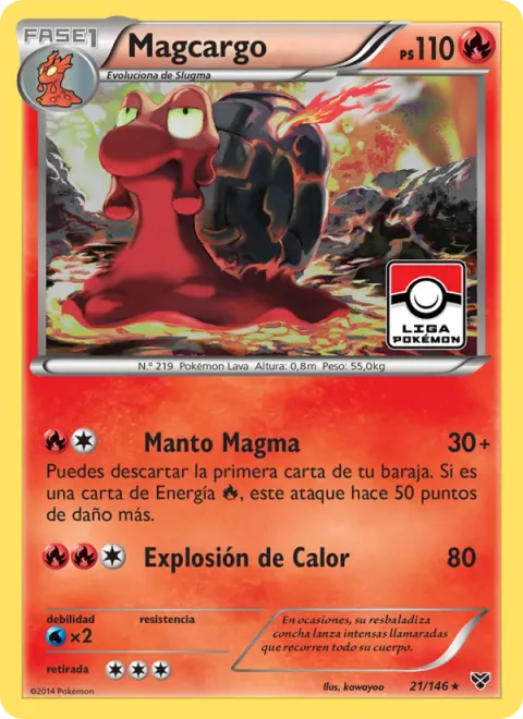 Magcargo [Magma Mantle | Heat Blast]
