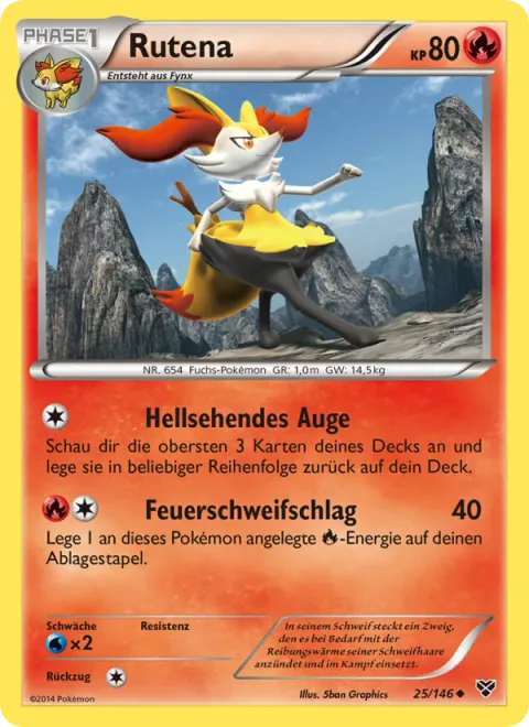 Braixen [Clairvoyant Eye | Fire Tail Slap]
