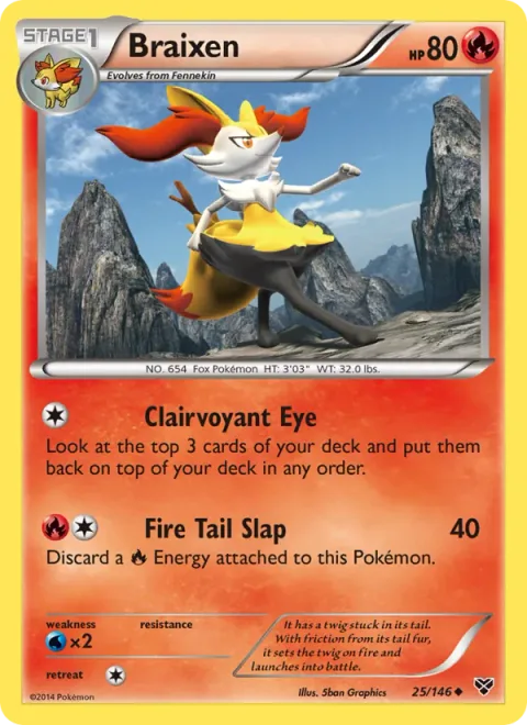 Braixen [Clairvoyant Eye | Fire Tail Slap]