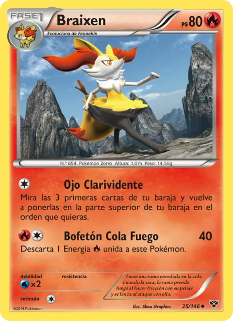 Braixen [Clairvoyant Eye | Fire Tail Slap]
