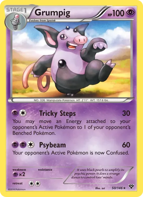 Grumpig [Tricky Steps | Psybeam]