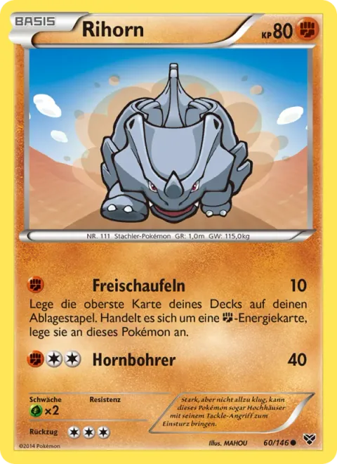Rhyhorn [Dig Out | Horn Drill]