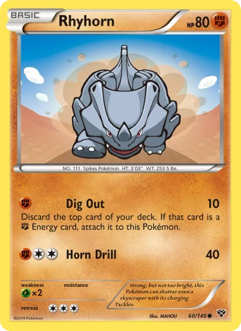 Rhyhorn [Dig Out | Horn Drill]