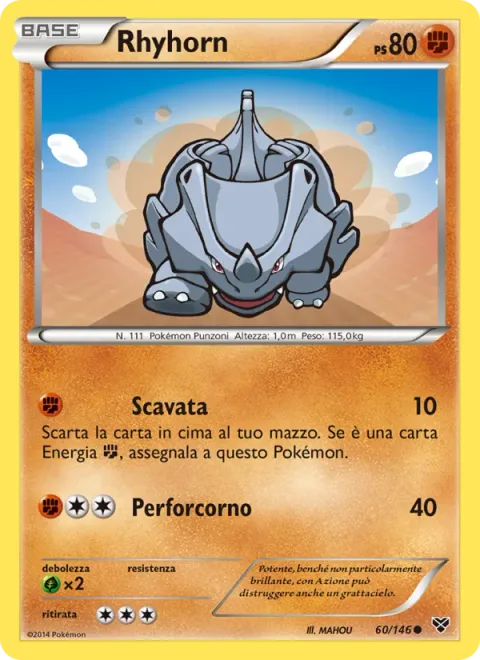 Rhyhorn [Dig Out | Horn Drill]