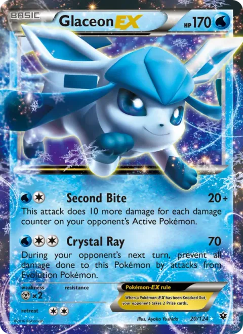 Glaceon EX [Second Bite | Crystal Ray]