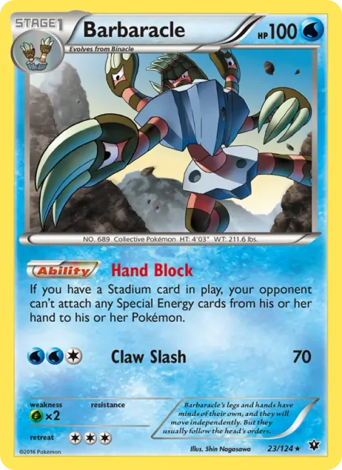 Barbaracle [Hand Block | Claw Slash]