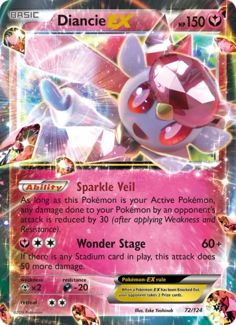 Diancie EX [Sparkle Veil | Wonder Stage]