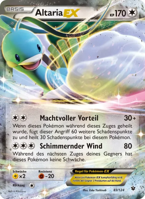 Altaria EX [Powerful Gain | Shining Wind]