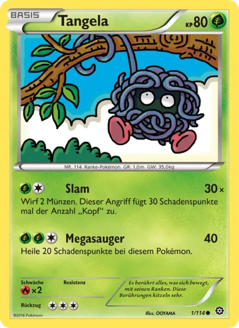 Tangela [Slam | Mega Drain]