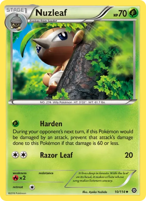 Nuzleaf [Harden | Razor Leaf]