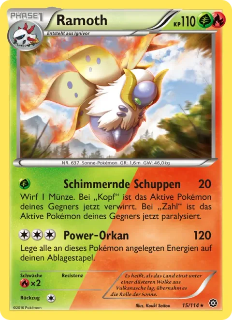 Volcarona [Shimmering Scales | Power Hurricane]