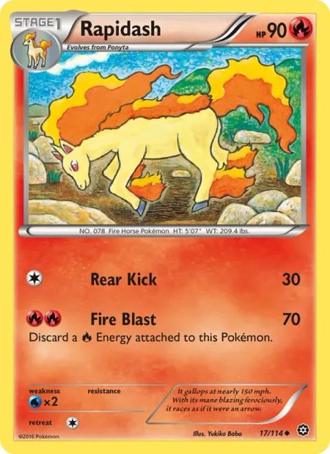 Rapidash [Rear Kick | Fire Blast]