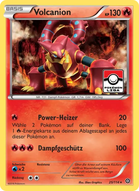 Volcanion EX [Steam Up | Volcanic Heat]