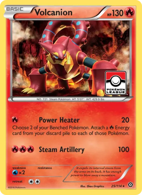Volcanion EX [Steam Up | Volcanic Heat]