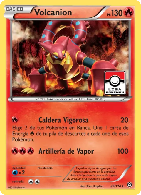 Volcanion EX [Steam Up | Volcanic Heat]