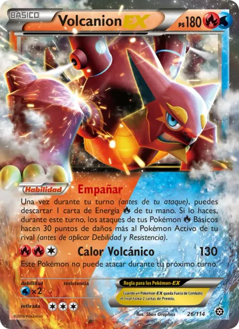 Volcanion EX [Steam Up | Volcanic Heat]