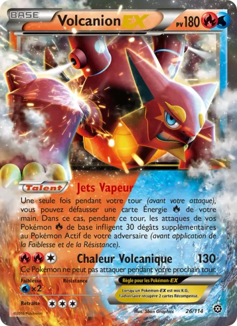 Volcanion EX [Steam Up | Volcanic Heat]