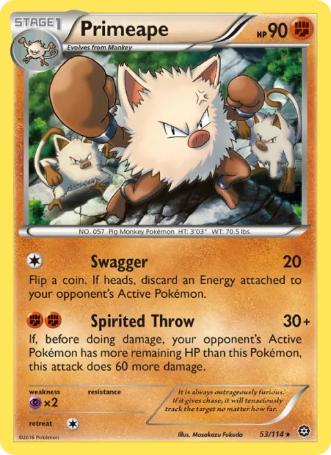 Primeape [Swagger | Spirited Throw]