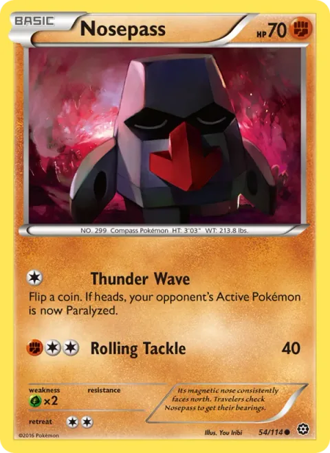 Nosepass [Thunder Wave | Rolling Tackle]
