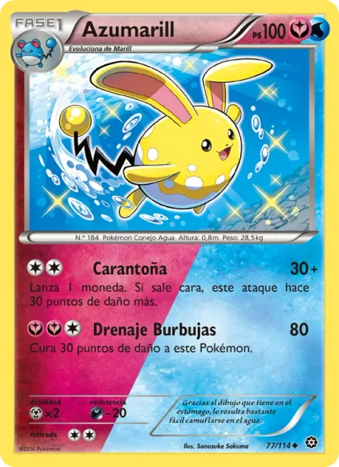 Azumarill [Play Rough | Bubble Drain]