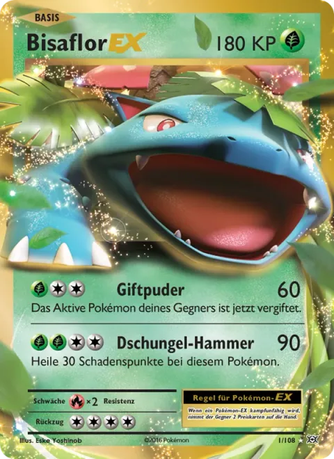 Venusaur EX [Poison Powder | Jungle Hammer]