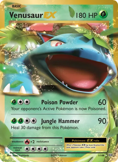 Venusaur EX [Poison Powder | Jungle Hammer]