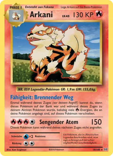 Arcanine [Burning Road | Scorching Breath]
